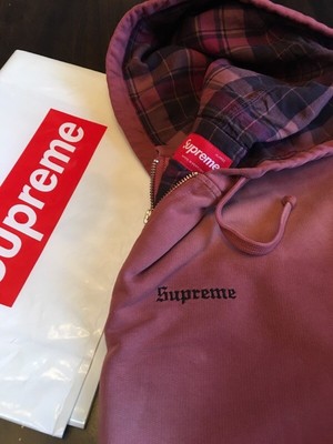 supreme bleached zip up hoodie